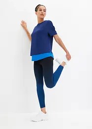 Sömlösa leggings med olika färgnyanser, snabbtorkande, bonprix