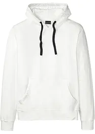 Sweatshirt med huva i ren bomull, bonprix