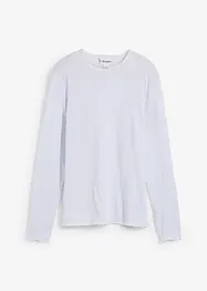 Långärmad topp i halvtransparent material, bonprix