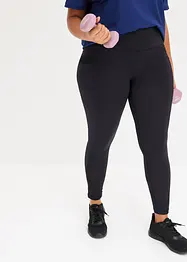 Sportleggings med mesh och mobilficka, bonprix