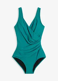 Baddräkt med omlottlook och medelhög formande effekt, bonprix