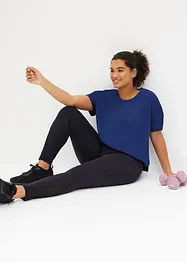 Sportleggings med mesh och mobilficka, bonprix