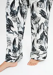 Pyjamas i satin av viskos, bonprix