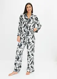 Pyjamas i satin av viskos, bonprix