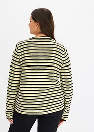 Stickad kofta med eleganta knappar, bonprix
