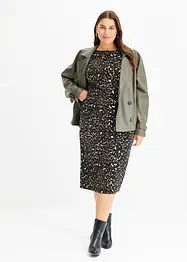 Kort trenchcoat i skinnimitation, bonprix