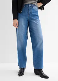 Baggy Jeans Mid Waist av ett lätt och mjukt material med bomull och Lyocell, bonprix