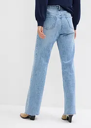 Jeans med vida ben och hög midja, full längd, bonprix