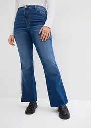 Bootcutjeans med hög midja och mjuk stretch, bonprix