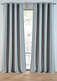 Gardinlängd i jacquard med grafiskt mönster (1-pack), bonprix