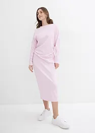 Mellanlång klänning med neoprenlook, bonprix