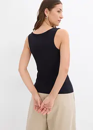 Ribbstickat linne i mjuk viskos, bonprix