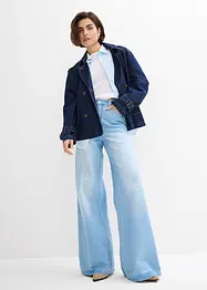 Wide Leg Jeans High Waist, med bekväm midja, bonprix