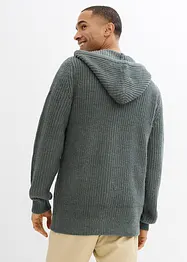 Cardigan med luva och återvunnen polyester, bonprix