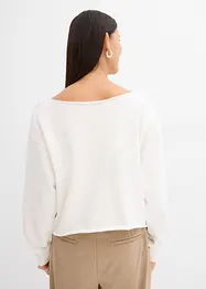 Sweatshirt av ren ekologisk bomull, bonprix