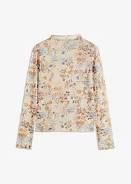 Långärmad topp av mesh, bonprix