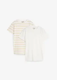 T-shirt av ren ekologisk bomull (2-pack), bonprix