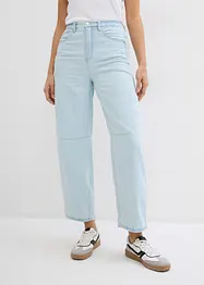 Balloon Jeans High Waist Super Soft, med bekväm midja, cropped, bonprix