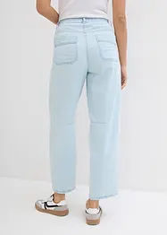 Balloon Jeans High Waist Super Soft, med bekväm midja, cropped, bonprix