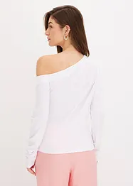 Off-shoulder-topp med rynkning, bonprix