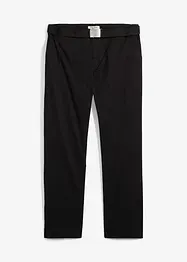 Stretchiga chinos med skärp och normal passform, raka ben, bonprix