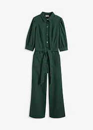 Jumpsuit med puffärmar i funktionsstil, bonprix