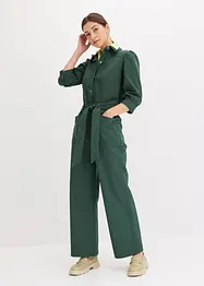 Jumpsuit med puffärmar i funktionsstil, bonprix