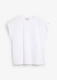 Boxy topp med detalj på ärmarna, bonprix