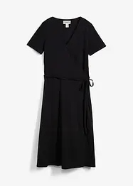 Jerseyklänning med omlottlook, bonprix