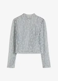 Långärmad topp med glittrande detaljer, bonprix