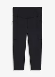 Snabbtorkande sportleggings i caprimodell med mobilficka, bonprix