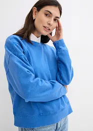 Oversizesweatshirt av mjuk materialmix med bomull och viskos, bonprix