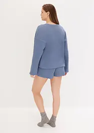 Hemmakläder av jersey med våffelstruktur och shorts, bonprix