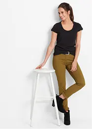 Stretchtopp, kortärmad, bonprix