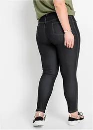 Leggings med jeanslook och dragkedja, bonprix