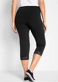 Bomullsleggings med spetsdetalj, bonprix