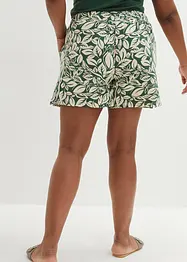 Mönstrade jerseyshorts av elastisk bomullsmix, bonprix