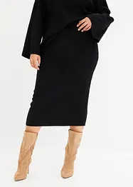Stickad kjol, bonprix