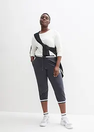 Joggingbyxa i trekvartslängd, av bomullsmix, bonprix