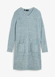 Klänning av stickad fleece, bonprix