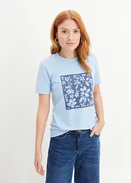 T-shirt med blomtryck, bonprix