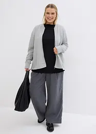 Långärmad topp av bomullsmix, bonprix