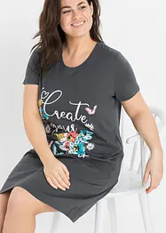 Kort nattlinne av ren bomull (2-pack), bonprix