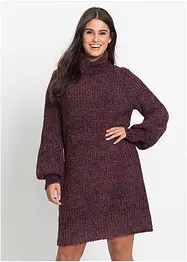 Stickad chenilleklänning i återvunnen polyester, bonprix