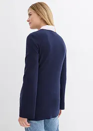 Lång finstickad tröja med lång slits i sidan, bonprix
