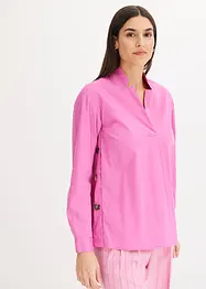 Tunika i poplin med knappar, bonprix