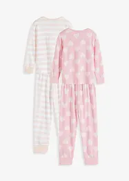 Pyjamas med ekologisk bomull (Set i 4 delar), bonprix