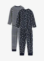 Pyjamas i ekologisk bomull (4 delar), bonprix