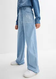 Wide Leg Jeans med medelhög midja, bonprix