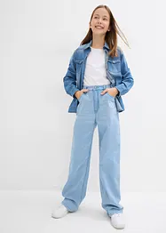 Wide Leg Jeans med medelhög midja, bonprix